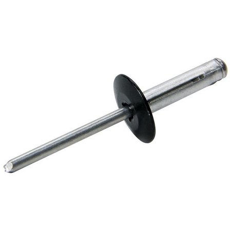 Allstar Performance Allstar Performance ALL18063 Large Head Tri-Fold Rivet; Black Flange - Aluminum Mandrel - Pack of 250 ALL18063